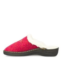 Chaussons Confort BORDEAUX Femme Motif Uni A Enfiler