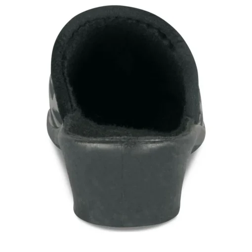 Chaussons Confort GRIS Femme Motif Uni A Enfiler