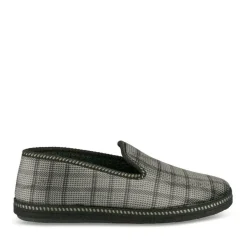 Chaussons Confort GRIS Homme Motif Uni A Enfiler