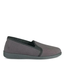 Chaussons Confort GRIS Homme Motif Uni A Enfiler