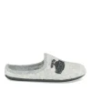Chaussons Confort GRIS Homme Motif Uni A Enfiler