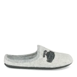 Chaussons Confort GRIS Homme Motif Uni A Enfiler