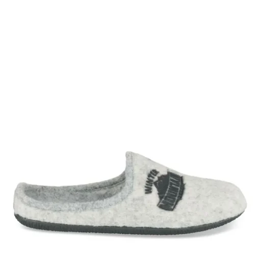 Chaussons Confort GRIS Homme Motif Uni A Enfiler