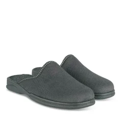 Chaussons Confort GRIS Homme Motif Uni A Enfiler