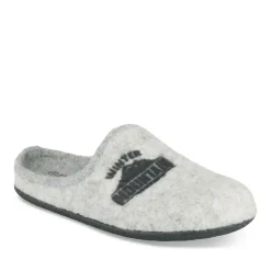 Chaussons Confort GRIS Homme Motif Uni A Enfiler