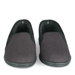 Chaussons Confort GRIS Homme Motif Uni A Enfiler