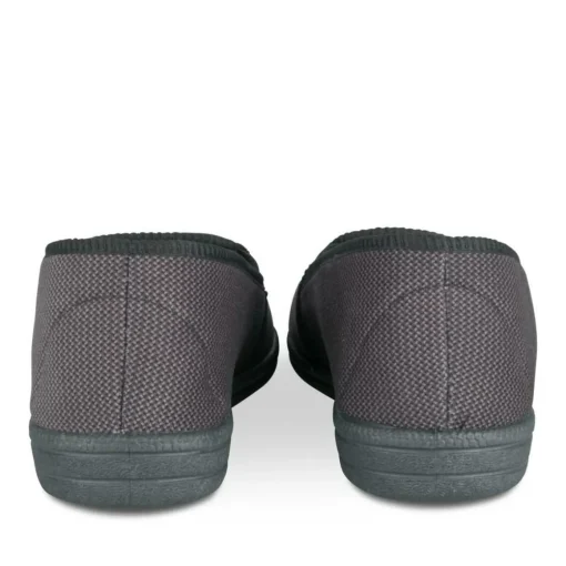 Chaussons Confort GRIS Homme Motif Uni A Enfiler
