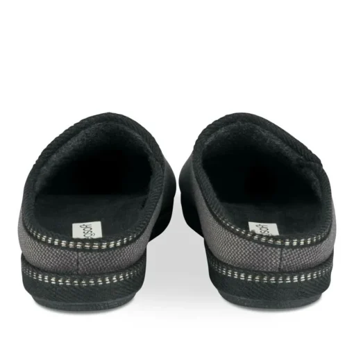 Chaussons Confort GRIS Homme Motif Uni A Enfiler