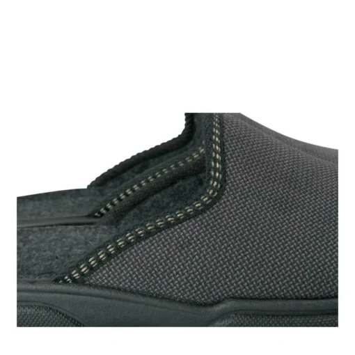 Chaussons Confort GRIS Homme Motif Uni A Enfiler