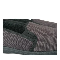 Chaussons Confort GRIS Homme Motif Uni A Enfiler