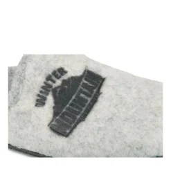 Chaussons Confort GRIS Homme Motif Uni A Enfiler