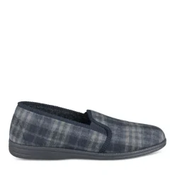 Chaussons Confort MARINE Homme Motif Uni A Enfiler