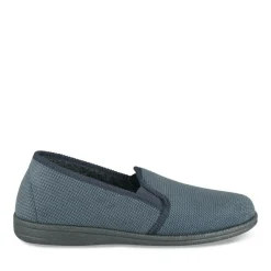 Chaussons Confort MARINE Homme Motif Uni A Enfiler