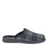 Chaussons Confort MARINE Homme Motif Uni A Enfiler