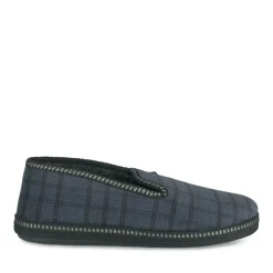 Chaussons Confort MARINE Homme Motif Uni A Enfiler