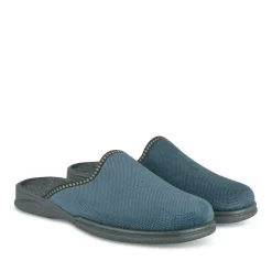 Chaussons Confort MARINE Homme Motif Uni A Enfiler