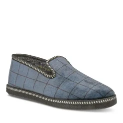 Chaussons Confort MARINE Homme Motif Uni