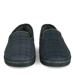 Chaussons Confort MARINE Homme Motif Uni A Enfiler
