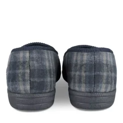 Chaussons Confort MARINE Homme Motif Uni A Enfiler