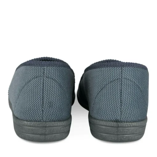 Chaussons Confort MARINE Homme Motif Uni A Enfiler