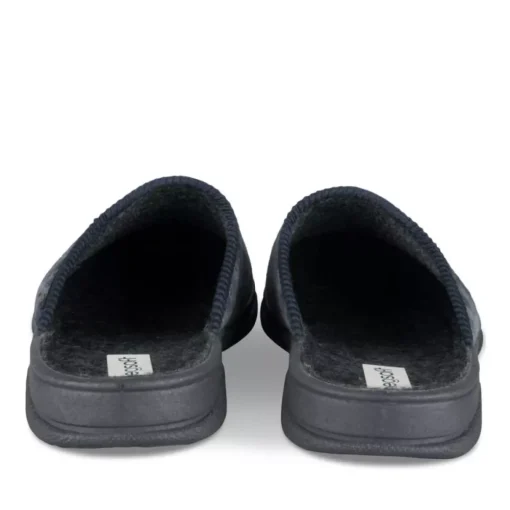 Chaussons Confort MARINE Homme Motif Uni A Enfiler