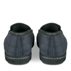 Chaussons Confort MARINE Homme Motif Uni A Enfiler