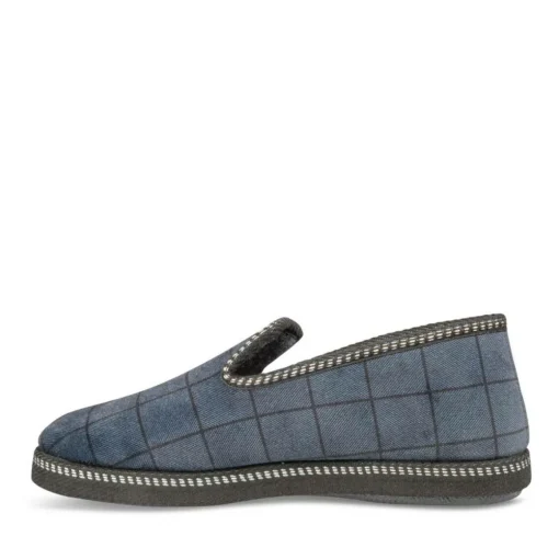 Chaussons Confort MARINE Homme Motif Uni