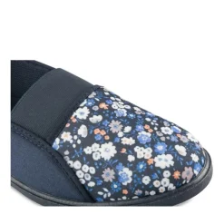 Chaussons Confort MARINE Femme Motif Uni A Enfiler