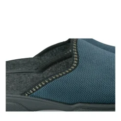 Chaussons Confort MARINE Homme Motif Uni A Enfiler