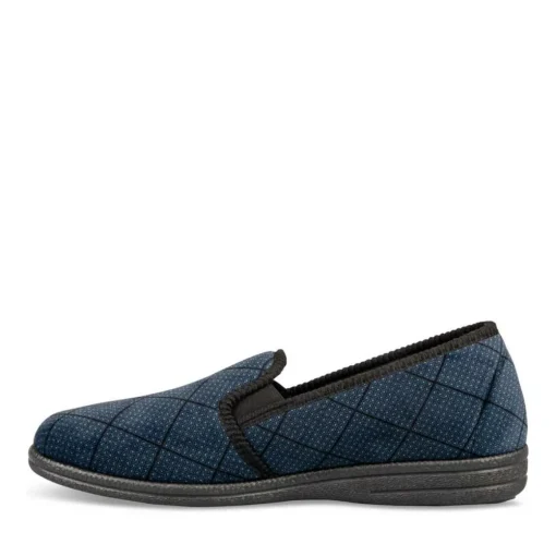 Chaussons Confort MARINE Homme Motif Uni