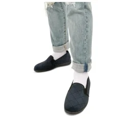 Chaussons Confort MARINE Homme Motif Uni