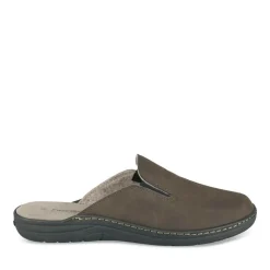 Chaussons Confort MARRON Homme Motif Uni A Enfiler