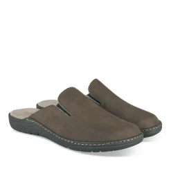 Chaussons Confort MARRON Homme Motif Uni A Enfiler
