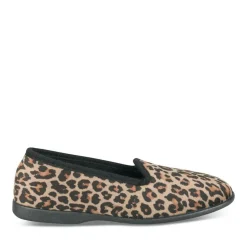 Chaussons Confort NOIR Femme Motif Uni A Enfiler