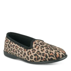 Chaussons Confort NOIR Femme Motif Uni A Enfiler