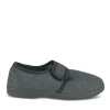 Chaussons Confort NOIR Homme Motif Uni Scratch