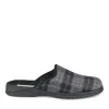 Chaussons Confort NOIR Homme Motif Uni A Enfiler