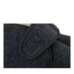 Chaussons Confort NOIR Homme Motif Uni Scratch