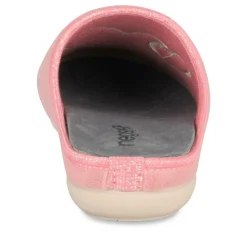 Chaussons Confort ROSE Femme Motif Uni A Enfiler