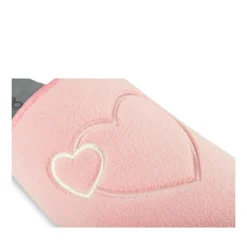 Chaussons Confort ROSE Femme Motif Uni A Enfiler