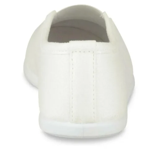Chaussons De Gym BLANC Fille Motif Uni A Enfiler