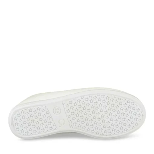 Chaussons De Gym BLANC Fille Motif Uni A Enfiler
