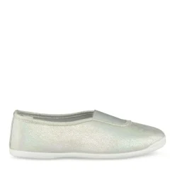 Chaussons De Gym BLEU Fille Motif Uni A Enfiler