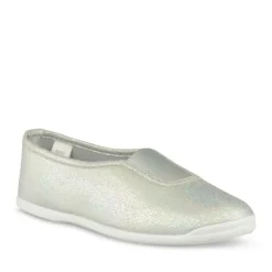 Chaussons De Gym BLEU Fille Motif Uni A Enfiler