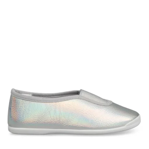 Chaussons De Gym BLEU Fille Motif Iridescent A Enfiler