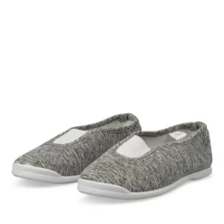 Chaussons De Gym GRIS Garçon Motif Uni A Enfiler