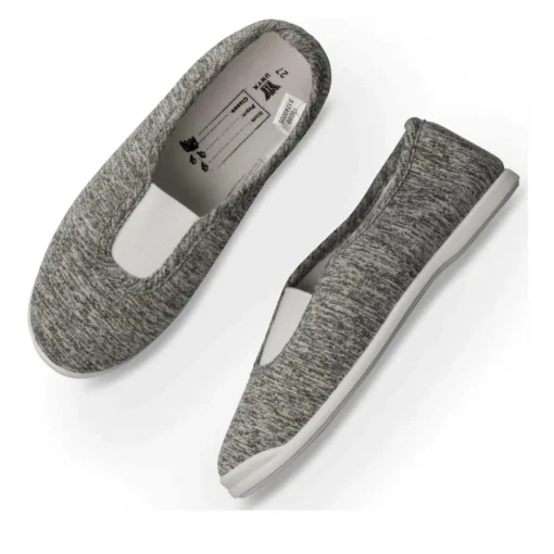 Chaussons De Gym GRIS Garçon Motif Uni A Enfiler