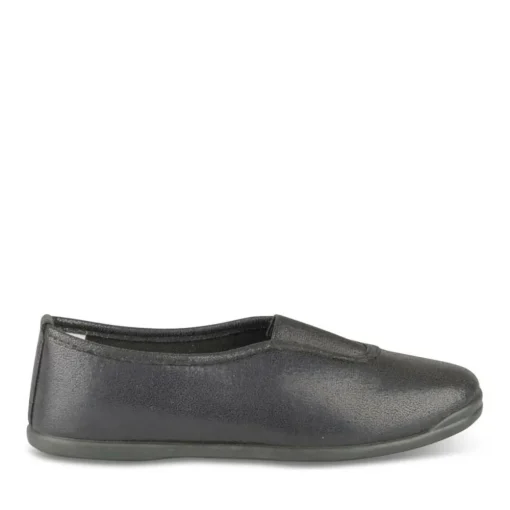 Chaussons De Gym NOIR Fille Motif Uni A Enfiler