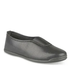 Chaussons De Gym NOIR Fille Motif Uni A Enfiler