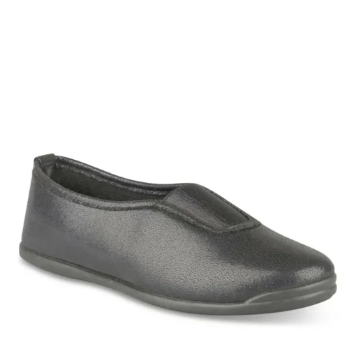 Chaussons De Gym NOIR Fille Motif Uni A Enfiler